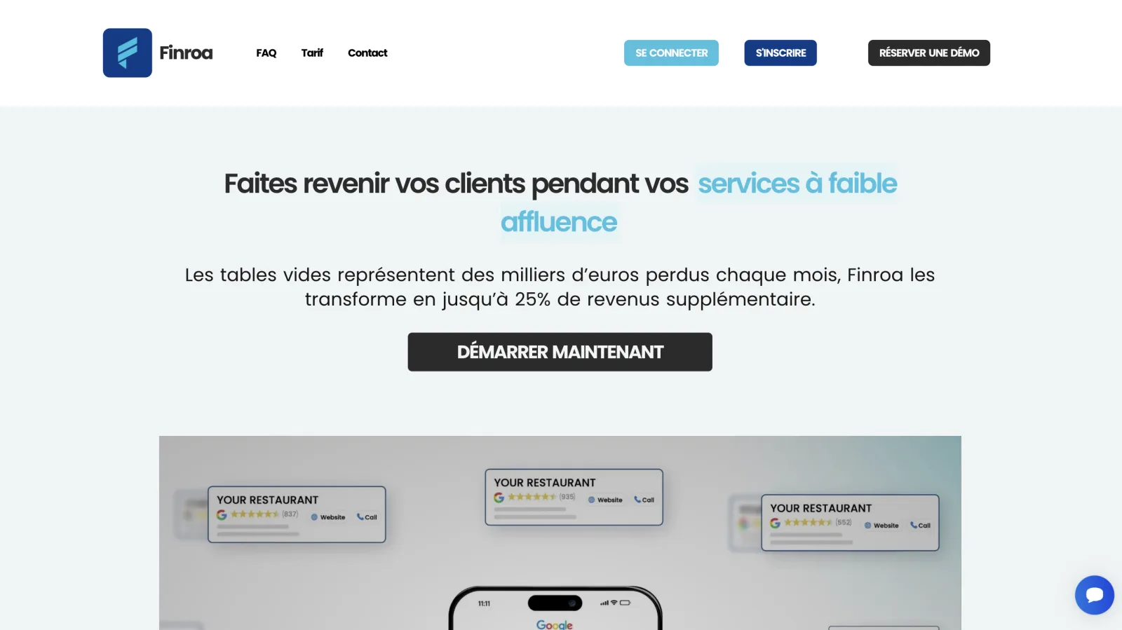 SaaS marketing NFC pour restaurateurs