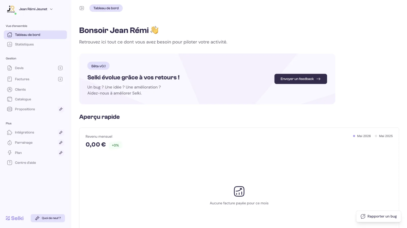 SaaS Selki, logiciel de facturation