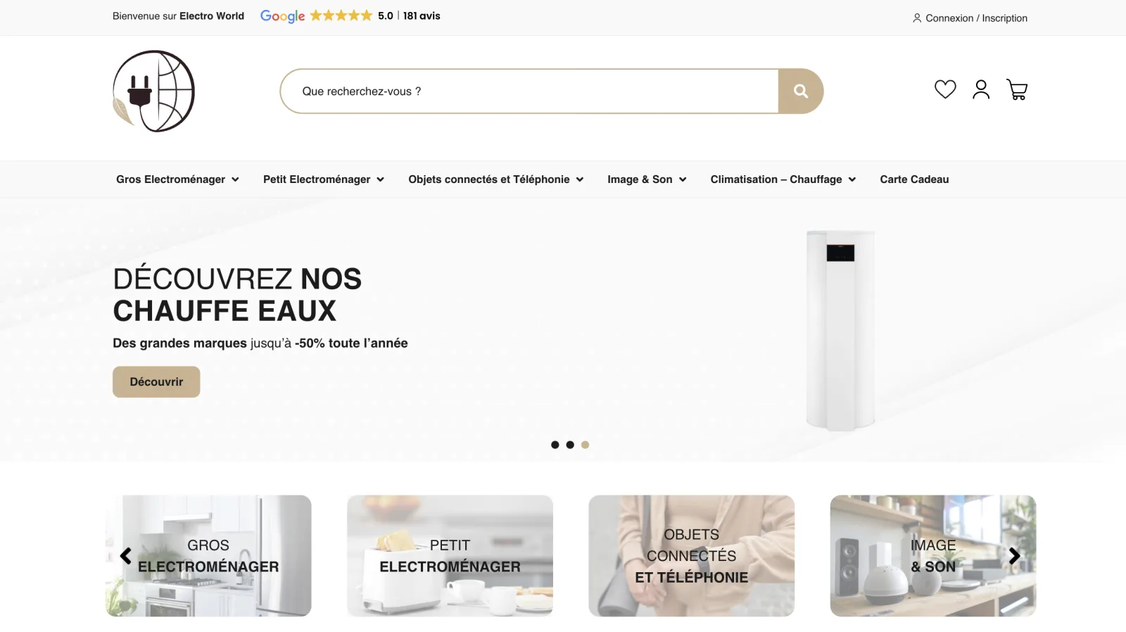 Refonte e-commerce Electro World